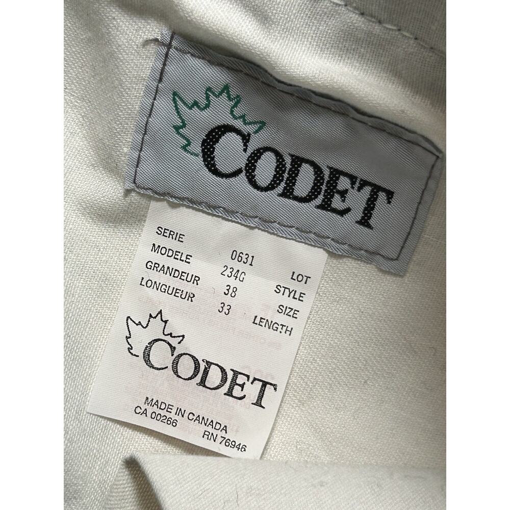 Vintage Codet Cargo Pants Mens 38x33 Green Wool Hunting Utility Heavyweight - Picture 2 of 16